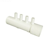 Waterway 672-0400B Manifold 1In Spigot X 1In Skt X Four 3/8In Ribbed Barb Ports