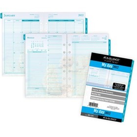 At-A-Glance Seascapes 7-ring Desk Planner Refill