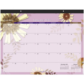 At-A-Glance Paper Flowers Monthly Desk Pad
