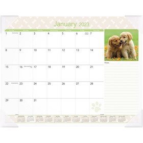 At-A-Glance Puppies Monthly Desk Pad
