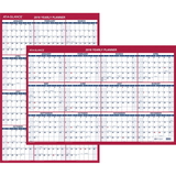 At-A-Glance Erasable/Reversible Yearly Wall Planner, AAGPM26-28