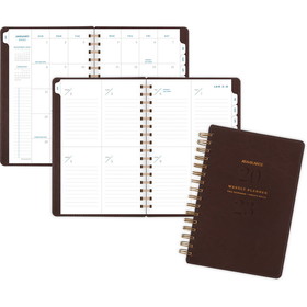 At-A-Glance Signature Collection Weekly/Monthly Planner, Brown, AAGYP20009