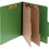 ACCO BRANDS Presstex ColorLife Classification Folder, Legal - 8.50" Width x 14" Length Sheet Size - 3" Expansion - 6 Pockets - 2 Dividers - 15 pt. - Presstex - Green - 10 / Box, Price/BX