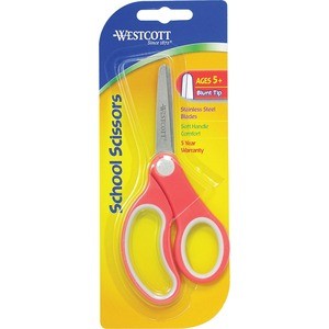 Westcott Kids Scissors, 5 Pointed, Assorted 12 Pack