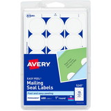 Avery Mailing Seal, 1" - 600 / Pack - White