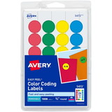 Avery Removable Print or Write Color Coding Labels, AVE05472