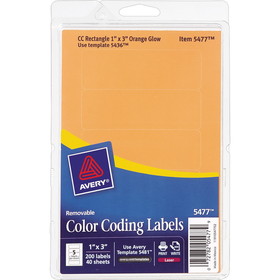 Avery Rectangular Color-Coding Labels