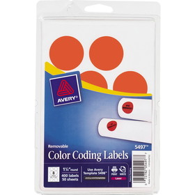 Avery 1-1/4" Color-Coding Labels