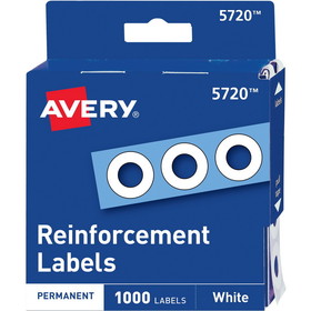 Avery White Self-Adhesive Reinforcement Labels, AVE05720