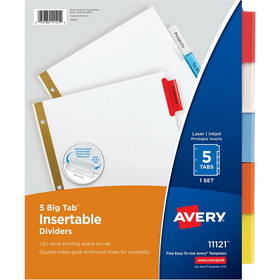 Avery Worksaver Big Insertable Tab Index Dividers