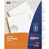 Avery Big Tab Insertable Dividers - Reinforced Gold Edge