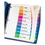 Avery Table of Contents Index Divider, 10 x Tab - Print-on - 9" x 11" - 10 / Set - Assorted Divider - Multicolor Tab, Price/ST