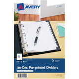 Avery Monthly Preprinted Tab Dividers