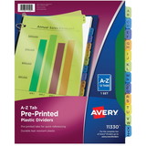 Avery Preprinted A-Z Plastic Dividers