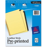 Avery Preprinted Tab Dividers - Gold Reinforced Edge, AVE11350