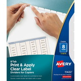 Avery Print & Apply Clear Label Dividers - Index Maker Easy Peel Printable Labels