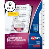 Avery® Monthly Tab Table of Contents Dividers