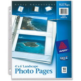 Avery Horizontal Photo Pages, 3-ring Binding - 3-Hole Punched