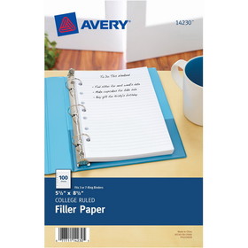 Avery Filler paper for 3-Ring/7-Ring Mini Binders