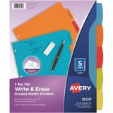 Avery Big Tab Write & Erase Durable Plastic Dividers