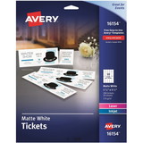 Avery Blank Printable Perforated Raffle Tickets - Tear-Away Stubs, AVE16154