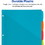 Avery Write & Erase Durable Plastic Dividers w/Pockets, 5-tab, Multicolor, Price/ST