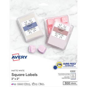 Avery Easy Peel Sure Feed Labels - Print-to-the-Edge