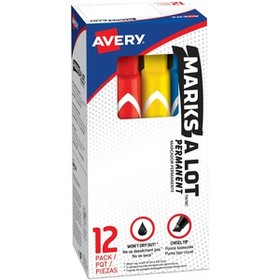 Avery&#174; Marks A Lot Permanent Markers - Large Desk-Style Size