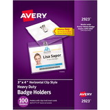 Avery Heavy-Duty Badge Holders - Clip Style