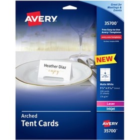 Avery&#174; Laser, Inkjet Tent Card - White