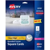Avery® Clean Edge Laser Printable Multipurpose Card - White