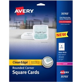 Avery&#174; Clean Edge Laser Printable Multipurpose Card - White