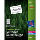 Avery Eco-friendly Premium Name Badge Labels, AVE42395