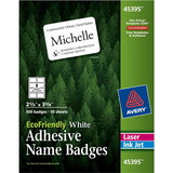 Avery Eco-friendly Premium Name Badge Labels, AVE45395