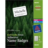 Avery Eco-friendly Premium Name Badge Labels, AVE48395