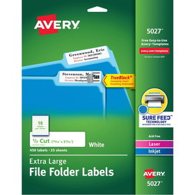 Avery Extra-Large File Folder Labels