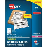 Avery White Shipping Labels w/ Receipt