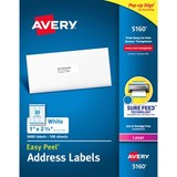 Avery AVE5160 Easy Peel® Address Labels with Sure Feed™ Technology