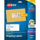 Avery AVE5263 Easy Peel White Shipping Labels