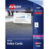 Avery Laser, Inkjet Printable Index Card - White