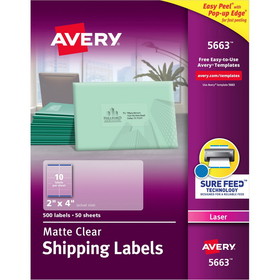 Avery Easy Peel Return Address Labels, AVE5663