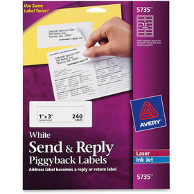 Avery Send & Reply Piggyback Labels