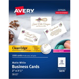 Avery Clean Edge Laser Business Card -