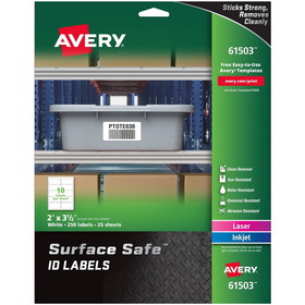 Avery Surface Safe ID Label, AVE61503