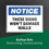 Avery 5"x7" Removable Label Safety Signs, Price/PK