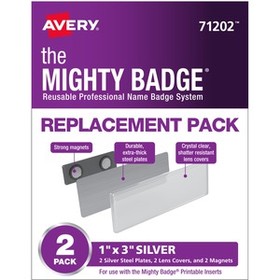 The Mighty Badge&#174; Professional Reusable Name Badge System Replacement Pack
