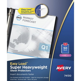 Avery Diamond Clear Heavyweight Sheet Protectors