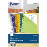 Avery Durable Mini Binder Pockets - For 3-Ring and 7-Ring Binders