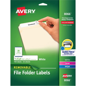 Avery Removable File Folder Labels