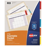Avery Insertable 5-Tab Dividers